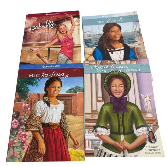American Girl Paperback Books Isabelle Cecile Meet Josefina Marie-Grace Set of 4 - Picture 1 of 11